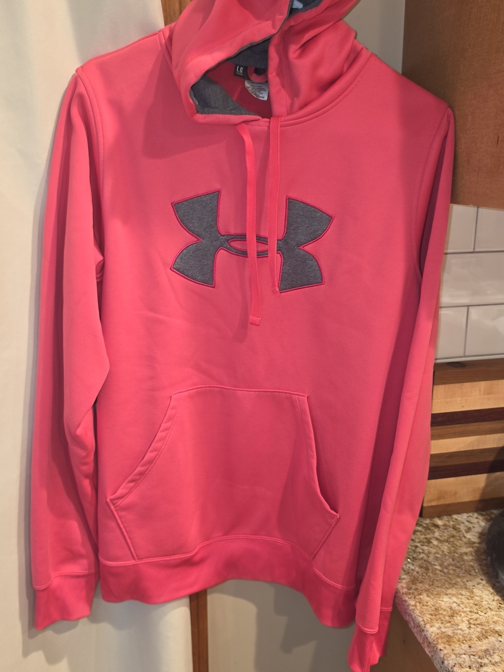 Under Armour Men’s Pink Logo Hoodie